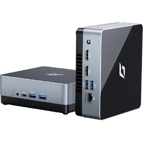 Nano J1 Linux Mini PC, Intel N5095A Quad-Core, Small Desktop Computers with 16GB RAM, 1TB PCIe SSD, 4K Dual Display, WiFi, Type-C, RJ45, VESA, Ubuntu OS for Business/Home/Office
