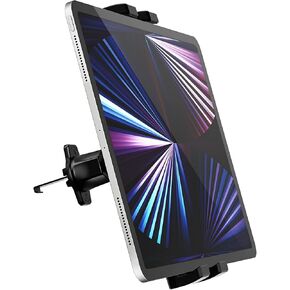 Air Vent Car Tablet Mount for for 4.7-12.9" Phone & iPad - Car Vent Tablet Holder for Car with Aluminum Upgraded Clip, Compatible with iPad Pro/Air/Mini, Galaxy Tabs, iPhone, Tablets