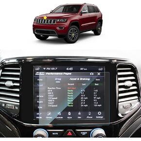 for 2014-2021 Jeep Grand Cherokee Screen Protector Grand Cherokee 8.4In Navigation 2021 Grand Cherokee Accessories Tempered Glass HD Clear