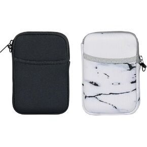 Soft External Hard Drive Carry Case (Black + Marble White) in Saudi Arabia