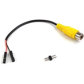 Accessories - 2-Pin RCA (Composite Video, Audio, Coaxial S/PDIF) Female Jack Cable Dongle Adapter, Connect Pi 3 / Pi Zero W to Display Without HDMI Monitor