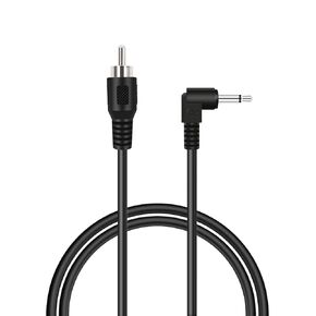 3ft RCA Male to 3.5mm 1/8 inch 90 Degree Right Angle Monaural Mono Male Plug Jack Connector Audio Converter Cable for Pre-Amp Subwoofer Soundbar Speakers
