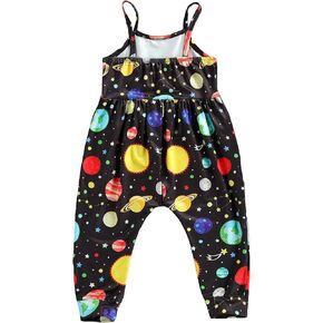 بدلة قفز صيفية للأطفال الصغار من Springcmy قطعة واحدة على شكل ديناصور بدون أكمام ومطبوعة بالزهور in Kuwait