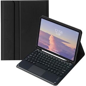 Keyboard Case with Touchpad for iPad Pro 13-inch (M4) 2024, Smart Keyboard Folio Cover with Pencil Holder, Multi-Touch Trackpad, Detachable Keyboard for iPad Pro13 inch (2024), Purple