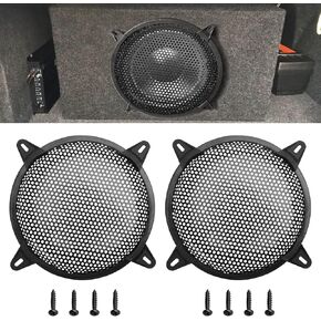 Tongze 10 Inches Speaker Grill Cover: Metal Round Hole Subwoofer Grill Cover Protector, Car Audio Speaker Grill Cover(Pack of 2)