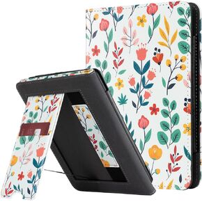 CoBak Case with Stand for Kindle Paperwhite - Durable PU Leather Cover with Auto Sleep Wake, Card Slot, Hand Strap Feature - Fits Kindle Paperwhite 11th Generation 6.8" Signature Edition 2021 Released