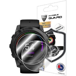 IPG for Garmin epix™ Pro (Gen 2) Standard - Sapphire SmartWatch Hydrogel Screen Protector (2 Units) Invisible HD Clear Film Anti Scratch Guard-Smooth/Self-Healing/Bubble for Pro (42 mm)
