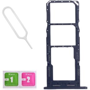 A24 Dual SIM Card Tray Slot Holder Replacement for Samsung Galaxy A24 4G with Sim Card Tray Open Eject Pin and SD Card Tray SM-A245 (Black)