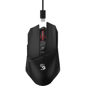 ماوس الألعاب اللاسلكي Bloody R36 Ultra Dual Mode - 12000 CPI، مستشعر PAW3313، ناقل حركة لاسلكي 1 مللي ثانية، 7 أزرار قابلة للبرمجة، وقت تشغيل يصل إلى 75 ساعة، إضاءة RGB، للرياضات الإلكترونية والألعاب