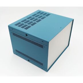 علبة صندوق الضميمة الإلكترونية DIY 5U 219 × 279 × 305 ملم. الألومنيوم الأزرق الكامل in Kuwait