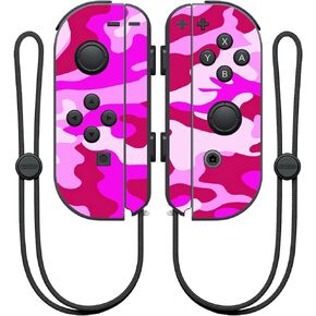 MightySkins Skin Compatible with Nintendo Joy-Con Controller wrap Cover Sticker Skins Pink Camo