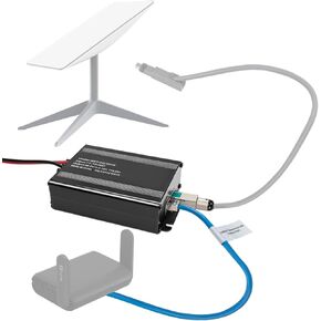 Starlink Passive PoE Injector, Starlink DC Conversion Kit for Starlink Internet Kit Satellite, Convert 12v Power to 48v DC Step UP Converter, 3A/150W, for Starlink V2,Starlink Ethernet Adapter Upgrade