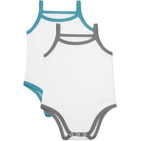 MeMoi 2-Pack Basic Snap-Bottom Bodysuits
