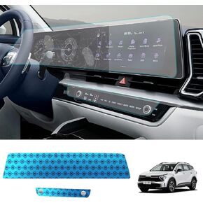 زجاج HD شاشة تعمل باللمس حامي عرض الوسائط غطاء الفيلم وحدة التحكم الهواء فيلم 2 قطعة مجموعة لكيا سبورتاج NQ5 2022 (2 قطعة) in Kuwait