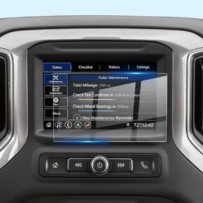 LFOTPP 2022 GMC Screen Protector 2016-2020 2021 2022 GMC Sierra 1500 2500HD 3500HD 7 Inch IntelliLink Car Navigation Screen Protector Glass Center Touch 2022 GMC Infotainment Screen Protector(7-Inch)