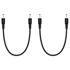 Fancasee 2 Pack 1 ft 3.5mm x 1.35mm Male to Male DC Power Adapter Cable Cord for IP Camera CCTV Surveillance Security Camera LED Strip DVR Router Invoice Printer