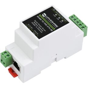 Industrial RS485 to RJ45 Ethernet Serial Server, Support POE Ethernet Port Power Supply, Electrical Isolation, TCP/IP to Serial, Rail-Mount Support