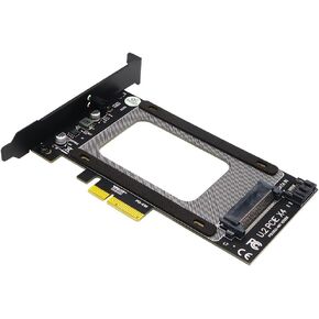 PCI-E Riser 3.0 4X to U.2 SFF-8639 Adapter PCIE U.2 SSD to PCI Express Card Support U.2 SSD 2.5" SATA SSD to PCI-E X4 Riser Card