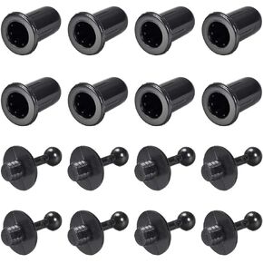 uxcell Speaker Small Peg Kit Guides 25.5mm Black Dia 6mm 8 Pairs