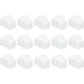 MECCANIXITY 15pcs RJ45 Port Duct Covers Caps Silicone Plugs Protector for Laptop PC Ethernet RJ45 Female Plug, Red