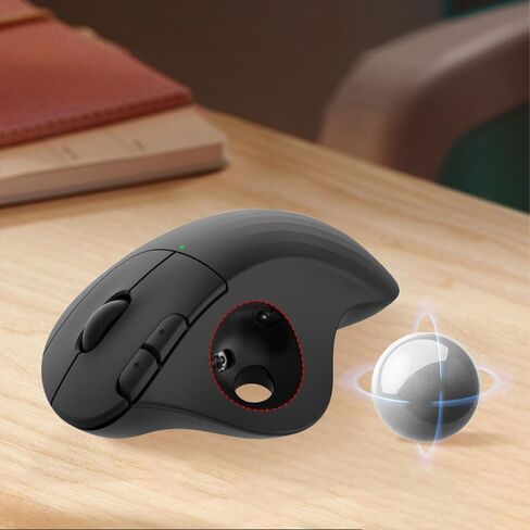 All-New2024، كرة التتبع 34 مم/1.34 بوصة، كرة بديلة لـ Logitech M575، M570، MX Ergo، ELECOM، Kensington، Perixx، وغيرها من فئران كرة التتبع المتوافقة، لامعة - فضي in Kuwait