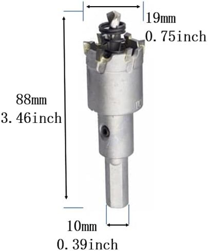 2Pcs 20mm Carbide Hole Saw for Stainless Steel Sheet Metal (20mm) in Saudi Arabia