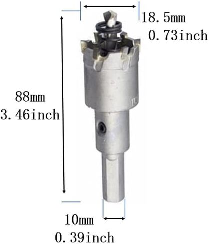 2Pcs 20mm Carbide Hole Saw for Stainless Steel Sheet Metal (20mm) in Saudi Arabia