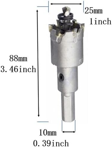 2Pcs 20mm Carbide Hole Saw for Stainless Steel Sheet Metal (20mm) in Saudi Arabia