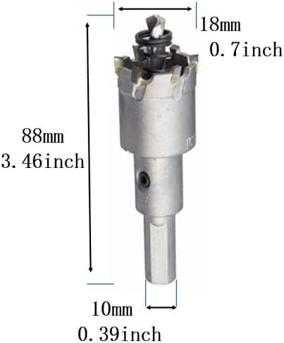 2Pcs 20mm Carbide Hole Saw for Stainless Steel Sheet Metal (20mm) in Saudi Arabia