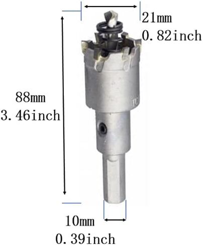 2Pcs 20mm Carbide Hole Saw for Stainless Steel Sheet Metal (20mm) in Saudi Arabia