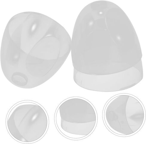 3 Pcs Baby Bottle Accessories Milk Replacement Baby Bottle Caps Transparent Baby Bottle Caps Clear Baby Bottle Lids Feeding Bottle Plastic Dust Cover in Saudi Arabia
