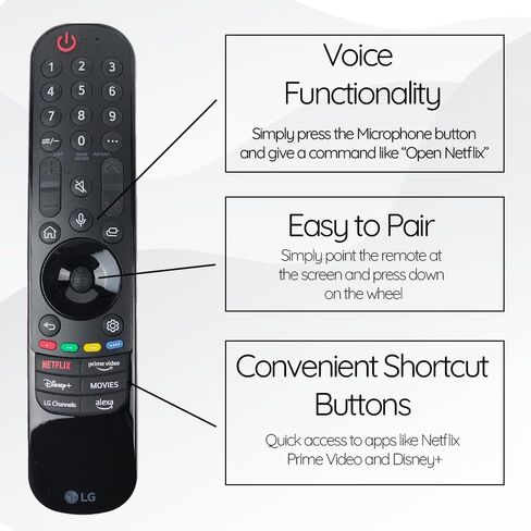 Original MR23GA Magic Remote for LG OLED Evo Smart TVs Z3 G3 C3 B3 Series with Voice Control and Pointer Function in Kuwait