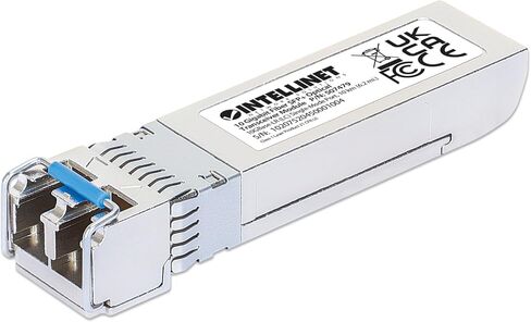 Intellinet 10GBase-LR SFP+ to LC Single-Mode Mini GBIC Module 10G Fiber Transceiver - Cisco SFP-10G-LR Compatible - Wavelength 1310 nm - Hot Plugging - Up to 6.2 mi. – 507479-SGL in Saudi Arabia