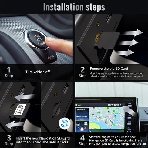 أحدث بطاقة SD للملاحة من Toyota لعام 2024 0E076، أداء احترافي، ترقية بيانات خريطة GPS الخاصة بك للولايات المتحدة الأمريكية/كندا، تناسب RAV4/Camry/Highlander/Corolla/Tacoma/Avalon، إلخ in Kuwait