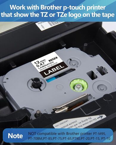 Weemay Compatible 3 Pack TZe-541 Replacement for Brother P-Touch Label Tape 18mm 0.7 Black on Blue 3/4 TZe TZ Tape TZ-541 TZ541 TZe541 for PT-D400AD PT-D610BT PT-D600 PT-D410 Printer, 0.7" x 26.2' in Saudi Arabia