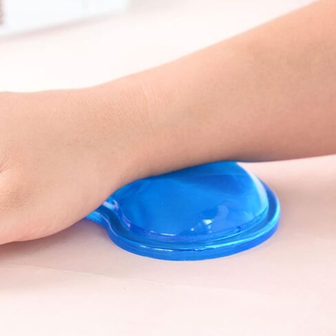 Silicone Mouse Wrist Rest Heart-Shaped Mouse Pad Cool Hand Cushion Relieve Pain Wrist Support for Computer, Laptop (Blue) in Saudi Arabia