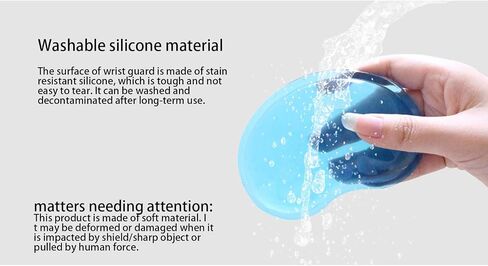 Silicone Mouse Wrist Rest Heart-Shaped Mouse Pad Cool Hand Cushion Relieve Pain Wrist Support for Computer, Laptop (Blue) in Saudi Arabia