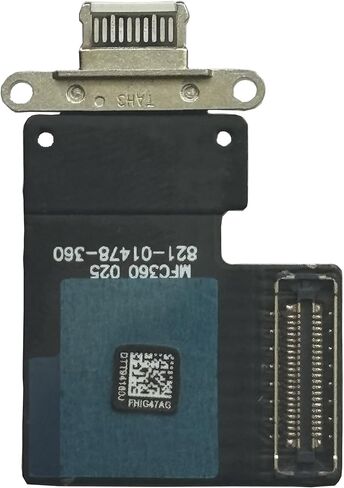 كابل مرن لمنفذ شحن شاحن USB لجهاز iPad Pro 11 بوصة الجيل الثاني 2020 A2068 A2228 A2230 A2231 (أسود) in Kuwait