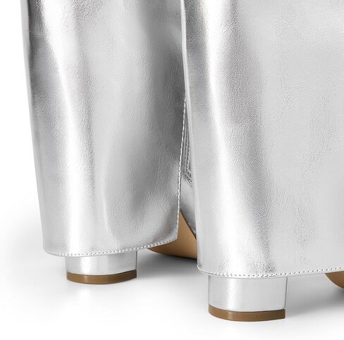 DREAM PAIRS Women's Knee High Boots Fold Over Chunky High Heels Long Boots Zipper Pointed Toe Dress Tall Boots Party Fashion Boots in Saudi Arabia