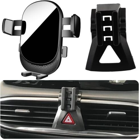 Car Phone Holder for Hyundai Santa Fe Auto Accessories [Only for 2019-2023 Santa Fe] [Auto Lock Hands Free Cell Phone Mount Car fits for iPhone & All Smartphones] in Saudi Arabia