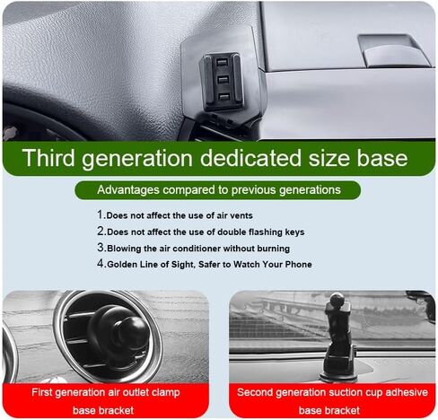 Car Phone Holder for Hyundai Santa Fe Auto Accessories [Only for 2019-2023 Santa Fe] [Auto Lock Hands Free Cell Phone Mount Car fits for iPhone & All Smartphones] in Saudi Arabia