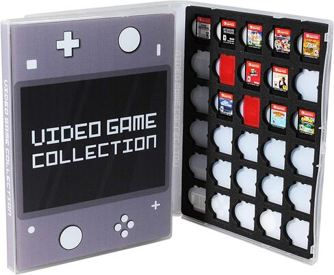 UniKeep Game Case for Nintendo Switch Cartridges - Holds 30 Games Securely in Foam (Yellow) in Kuwait