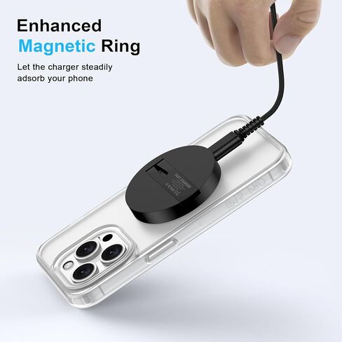 شاحن لاسلكي سريع لهاتف Samsung Android لوحة شحن لهاتف Samsung Galaxy S24 Ultra/S23/S22/S21/S10، شاحن لاسلكي مغناطيسي Magsafe مسند لهاتف iPhone 15 Pro Max Plus/14/13/12 in Kuwait