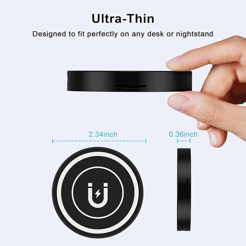 شاحن لاسلكي سريع لهاتف Samsung Android لوحة شحن لهاتف Samsung Galaxy S24 Ultra/S23/S22/S21/S10، شاحن لاسلكي مغناطيسي Magsafe مسند لهاتف iPhone 15 Pro Max Plus/14/13/12 in Kuwait