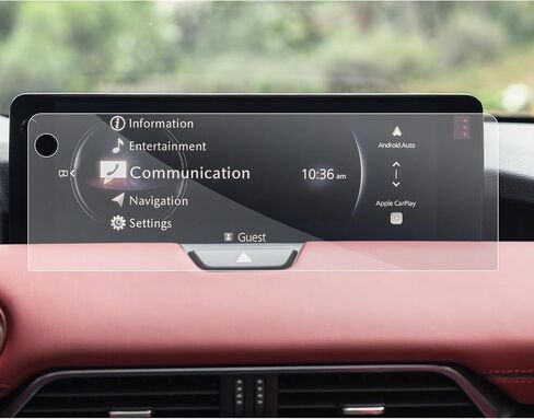 SXCY for 2024 Mazda CX-90/2025 CX-70 Accessories for 2024 Mazda CX90 2025 CX70 Touch Display Screen Protector 12.3 Inch[2PCS Nano Soft][With Hole] in Kuwait