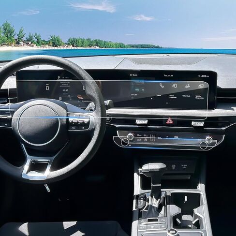 واقي شاشة Coleya 2021 2022 2023 2024 K ia K5 لسيارة Kia K5 (GT-Line/EX/GT) شاشة لمس 10.25 بوصة، زجاج مقسى 2023 K ia K5 2021-2024 K5 طبقة حماية شفافة عالية الدقة 10.25 بوصة in Kuwait