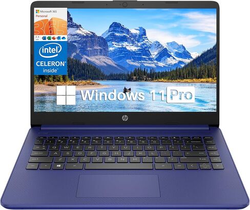 كمبيوتر محمول HP أحدث مقاس 14 بوصة للأعمال الطلابية، Intel Quad-Core N4120، ذاكرة الوصول العشوائي 16 جيجابايت، تخزين 320 جيجابايت (64 جيجابايت eMMC + 256 جيجابايت Micro SD)، Microsoft 365 لمدة عام، Windows 11 Pro، سلسلة Stream، كاميرا ويب، WiFi، خفيف للغا in Saudi Arabia
