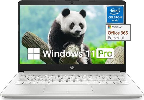 كمبيوتر محمول HP أحدث مقاس 14 بوصة للأعمال الطلابية، Intel Quad-Core N4120، ذاكرة الوصول العشوائي 16 جيجابايت، تخزين 320 جيجابايت (64 جيجابايت eMMC + 256 جيجابايت Micro SD)، Microsoft 365 لمدة عام، Windows 11 Pro، سلسلة Stream، كاميرا ويب، WiFi، خفيف للغا in Saudi Arabia
