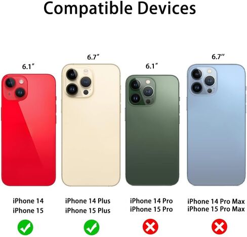 Rear Back Camera Glass Lens Cover Pre-Installed Adhesive, 2-Pack Replacement for iPhone 14 Pro and 14 Pro Max in Saudi Arabia