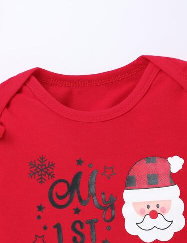 My First Christmas Newborn Baby Girls Clothes Romper Top Bow Tutu Skirt with Headband Dress Outfit Set in Saudi Arabia